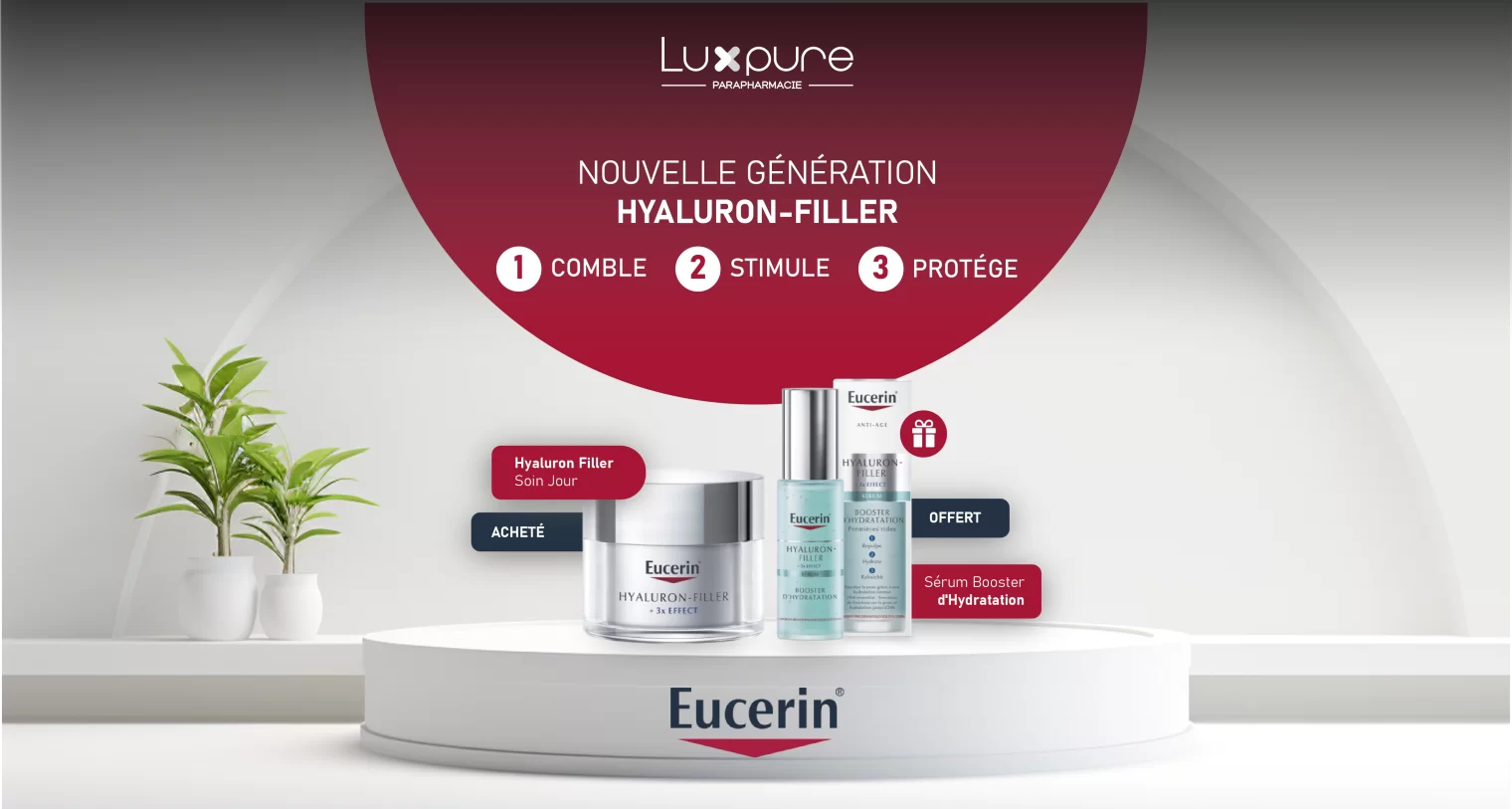 Eucerin hyaluron-filler jour Ps 50ml + Serum booster 30ml