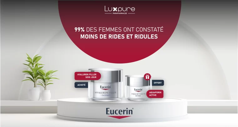EUCERIN Hyaluron Filler Soin Jour 50ml = Aquaporin Active OFFERT