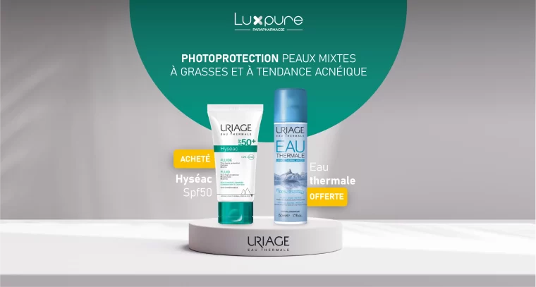 Uriage Hyseac Spf50 50ml + Eau thermale 50ml pack