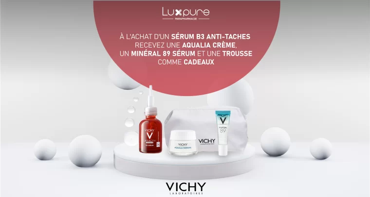 VICHY LIFTACTIV SPECIALIST SERUM ANTI-TACHE B3 _ Tous types de peaux _ 30ml = Aqualia Thermal 15ml + Mineral 89 10ml et trousse Offerts