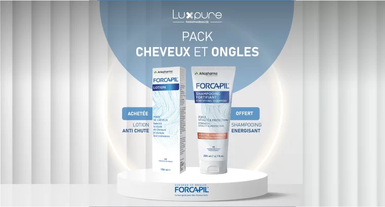 FORCAPIL PACK LOTION ANTI CHUTE = FORCAPIL SHAMPOOING ENERGISANT OFFERT