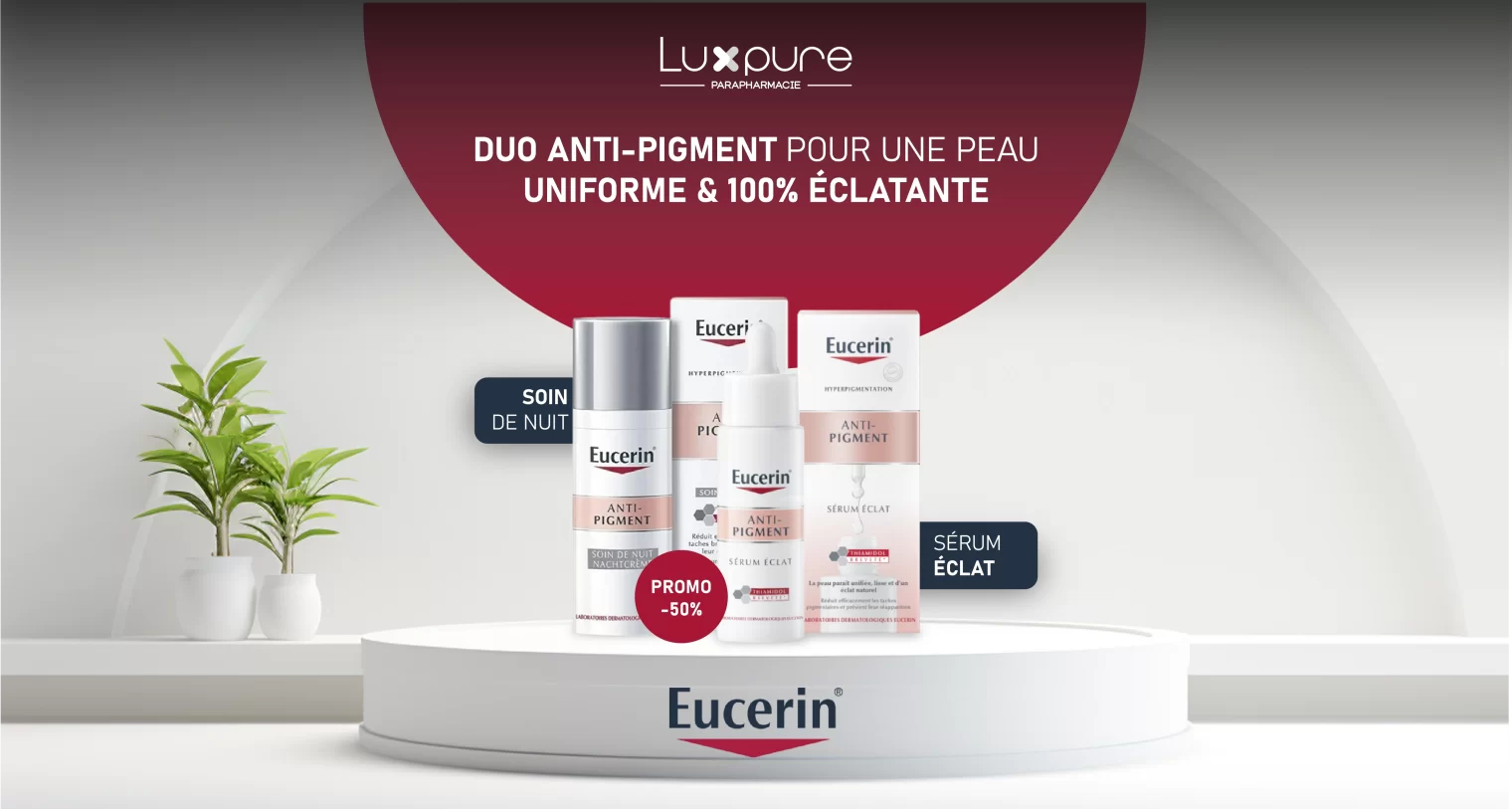 Eucerin ANTI-PIGMENT SOIN DE NUIT 50 ML & SERUM ECLAT -50%