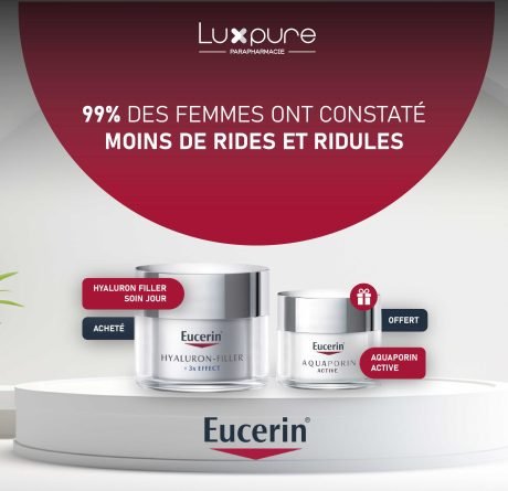 EUCERIN Hyaluron Filler Soin Jour 50ml = Aquaporin Active OFFERT