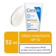 CeraVe crème hydratante visage SPF50 peaux normales à sèches | 52ml